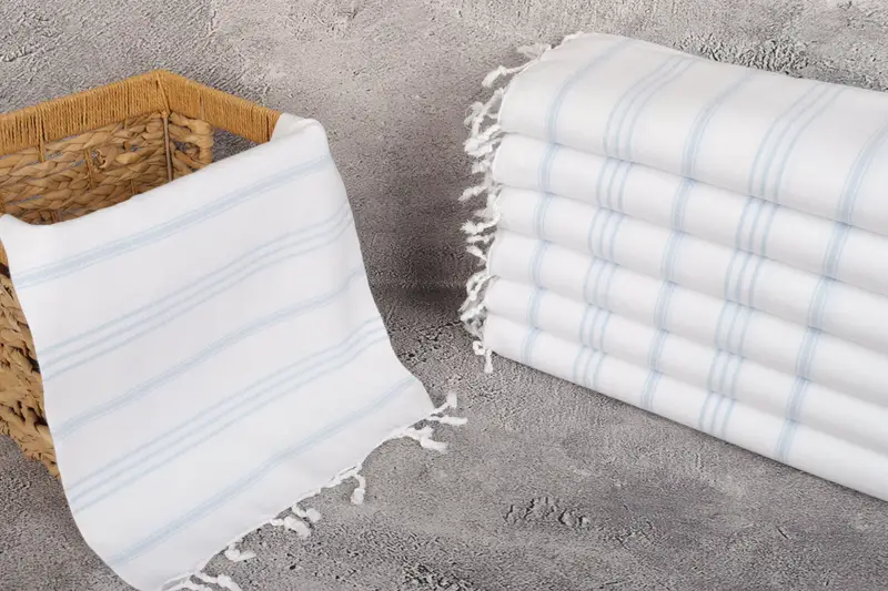 Personalized Dish Towel, Christmas Hand Towel, 40x24 Cotton Striped Towel, Wedding Gift Kitchen Towel, Turkish Tea Towel, Kitchen Towel - 3