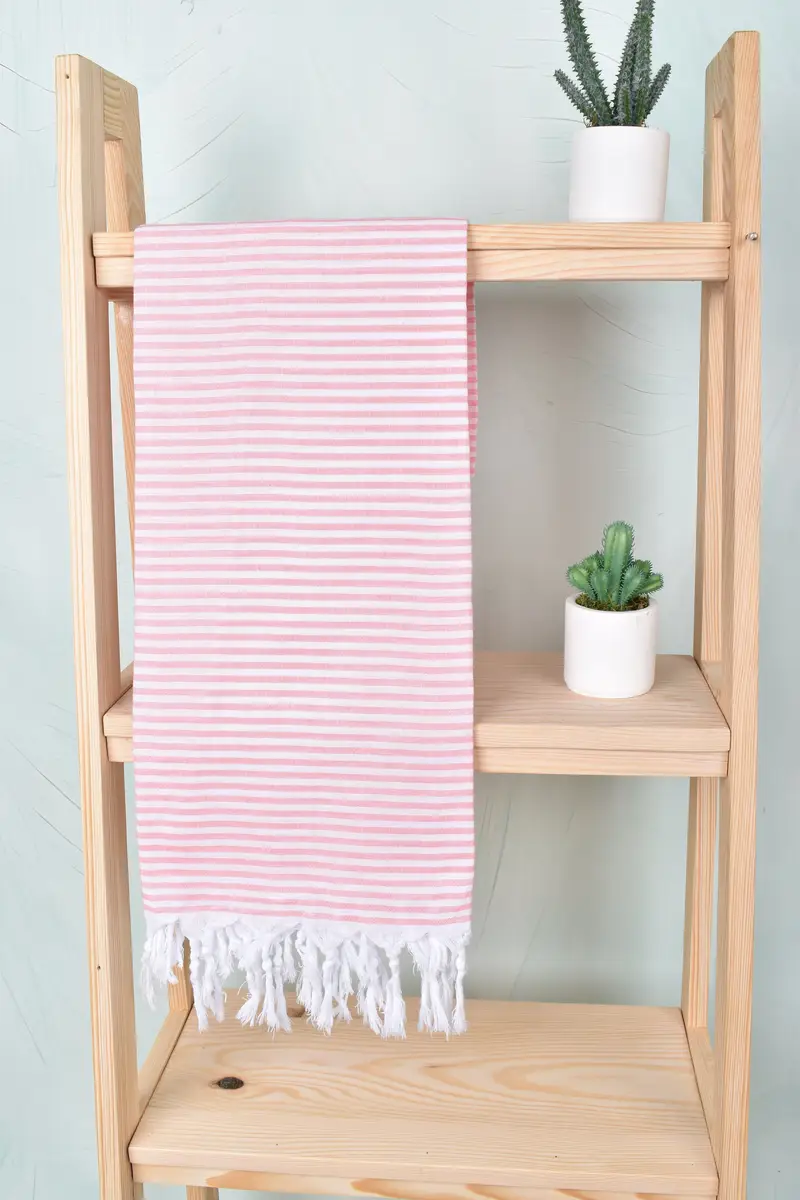 Wedding Gifts Towel, Bridesmaid Gift Towel, 68x36 Cotton Striped Towel, Home Decor Gifts, Spa Gift, Absorbent Turkish peshtemal towel for beach use - 8