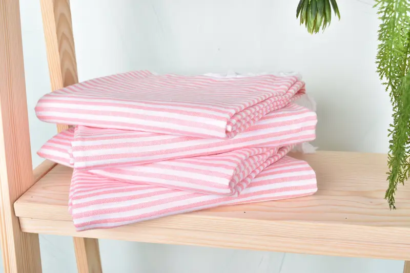 Wedding Gifts Towel, Bridesmaid Gift Towel, 68x36 Cotton Striped Towel, Home Decor Gifts, Spa Gift, Absorbent Turkish peshtemal towel for beach use - 7