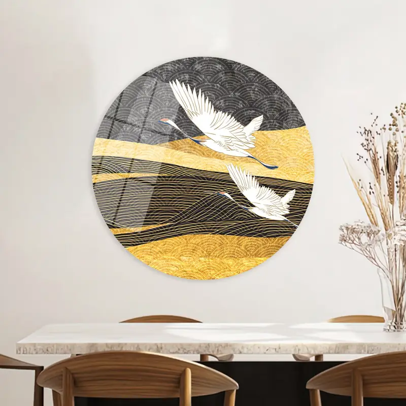 Elegant Boho Mountain Abstract Landscape Printed Canvas Art