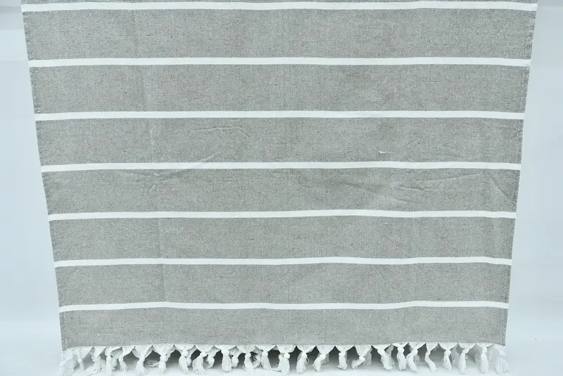 64x40 Cotton Striped Terry Towel, Organic Towel, Home Decor Gifts, Yoga Towel, Gift For Coworker, Gift For Her, Turkish beach towel, Wedding Towel - 7