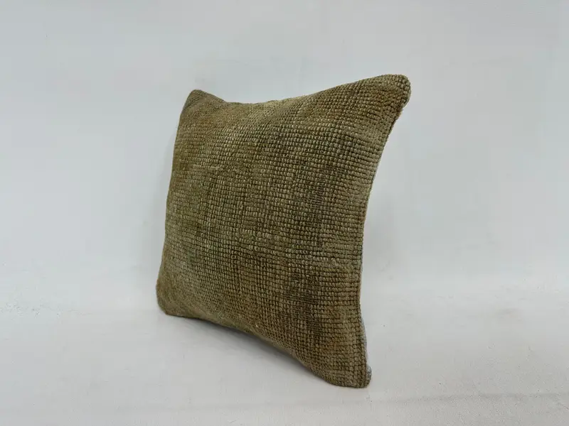 12x12 Brown Pillow Case, Cushion Case, Ikat Pillow, Turkish Pillow, Interior Designer Pillow, Ethnical Kilim Rug Pillow, Indoor Cushion Cover - 4