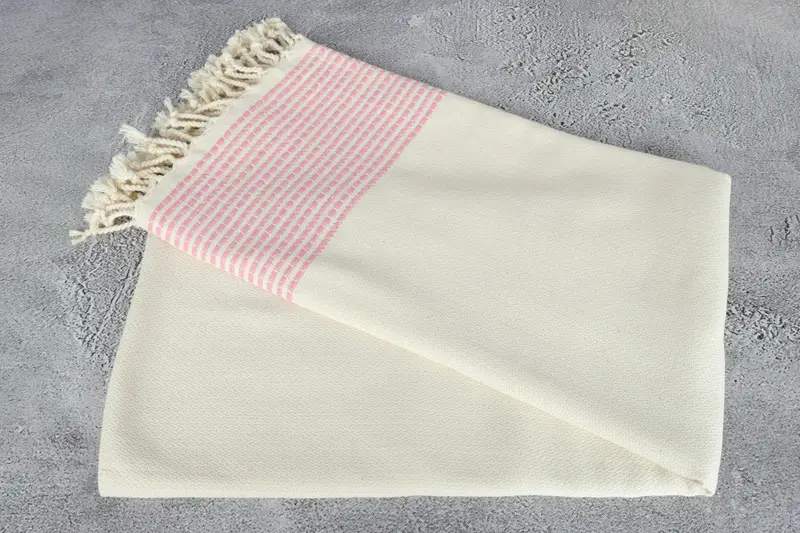 Monogram Turkish Bath Towel, 70x36 Cotton Striped Towel, Embroidered Beach Towel, Peshtemal Towel, Organic towel, Summer Gift, Engagement Gift - 6