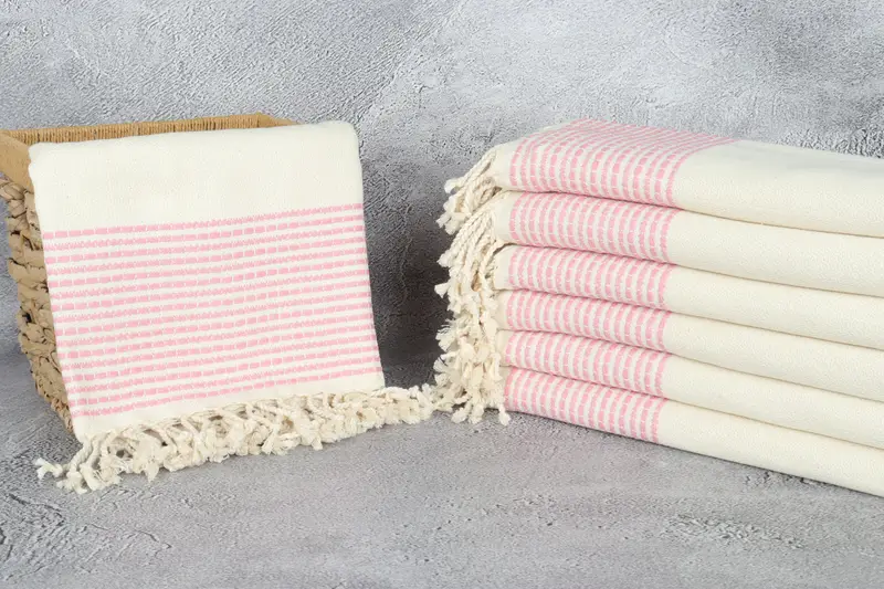 Monogram Turkish Bath Towel, 70x36 Cotton Striped Towel, Embroidered Beach Towel, Peshtemal Towel, Organic towel, Summer Gift, Engagement Gift - 3