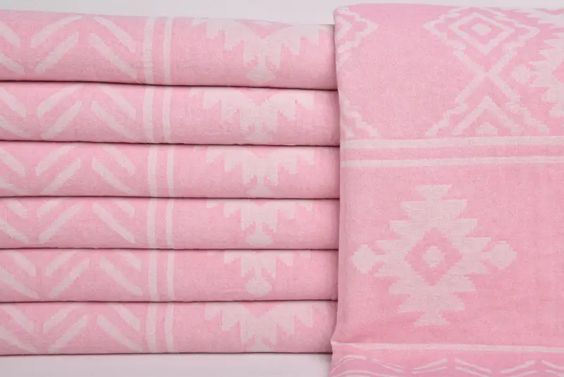 Bachelorette Party Gifts, Peshtemal Towel, 74x40 Cotton Geometric Towel, Luxury Beach Towel, Peshtemal, Cotton towel, Gym Towel, Fouta towel - 1