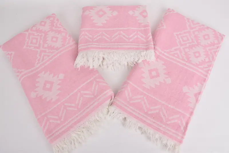 Bachelorette Party Gifts, Peshtemal Towel, 74x40 Cotton Geometric Towel, Luxury Beach Towel, Peshtemal, Cotton towel, Gym Towel, Fouta towel - 6