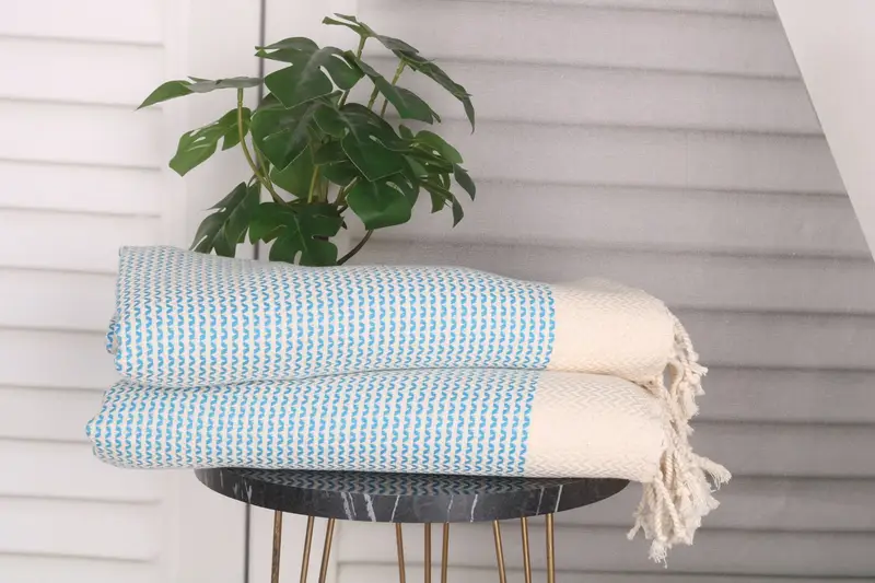 Monogram Dish Towel, Personalized Gift, Home Decor Gifts, Wedding Favors, Summer Gift, Turkish Towel Hand Towel, 40x20 Cotton Diamond Towel - 3