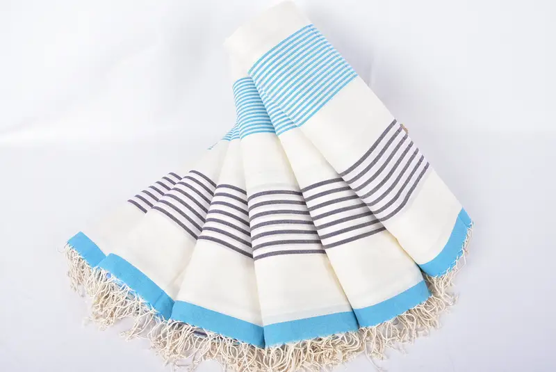 70x40 Cotton Striped Towel, Turkish Towel Beach Towel, Yoga Towel, Halloween Gifts, Turkish beach towel, Turkish Towel USA, Bridal Shower Favors - 4
