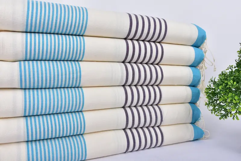 70x40 Cotton Striped Towel, Turkish Towel Beach Towel, Yoga Towel, Halloween Gifts, Turkish beach towel, Turkish Towel USA, Bridal Shower Favors - 2