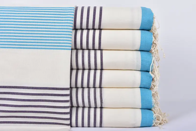 70x40 Cotton Striped Towel, Turkish Towel Beach Towel, Yoga Towel, Halloween Gifts, Turkish beach towel, Turkish Towel USA, Bridal Shower Favors - 1