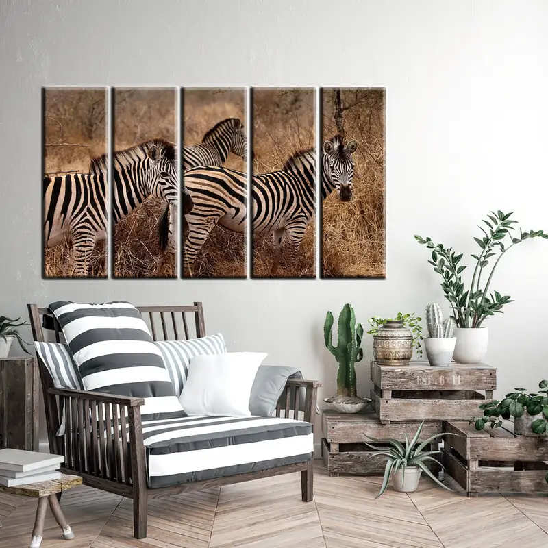 Three Zebra, Zebra Wall Art, Zebra Canvas, Animal And Nature, Animals Canvas, Animals Wall Art, Nature Wall Art, Nature Animal Landspaces - 10