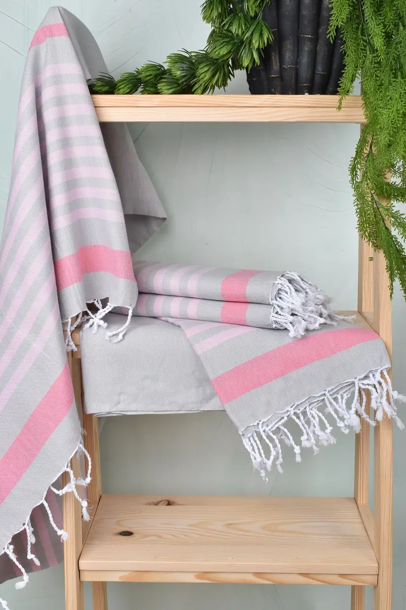 Home Decor Gifts, Personalized Beach Towel, Bridesmaid Gift, Bathroom Towel, Beach Towel Monogram, 70x40 Cotton Striped Towel, Summer Towel - 6