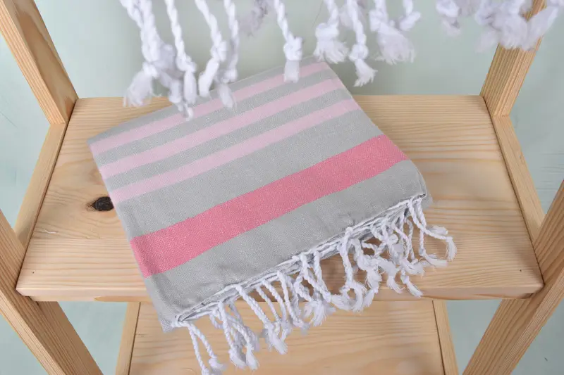 Home Decor Gifts, Personalized Beach Towel, Bridesmaid Gift, Bathroom Towel, Beach Towel Monogram, 70x40 Cotton Striped Towel, Summer Towel - 5