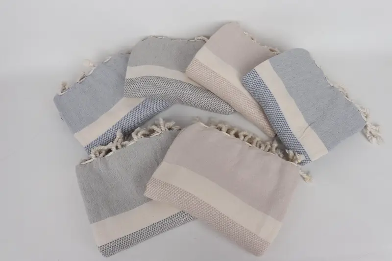 Best Wedding Gift, Wedding Anniversary Gift, 70x36 Cotton Striped Towel, Thin towel, Bachelor Gift, Fouta towel, Lightweight towel, Monogram Towels - 3