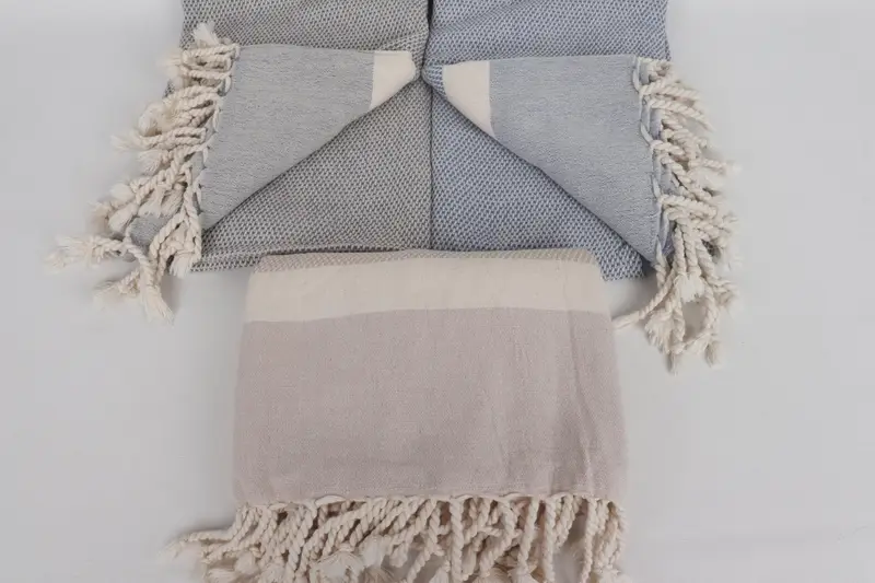 Best Wedding Gift, Wedding Anniversary Gift, 70x36 Cotton Striped Towel, Thin towel, Bachelor Gift, Fouta towel, Lightweight towel, Monogram Towels - 4