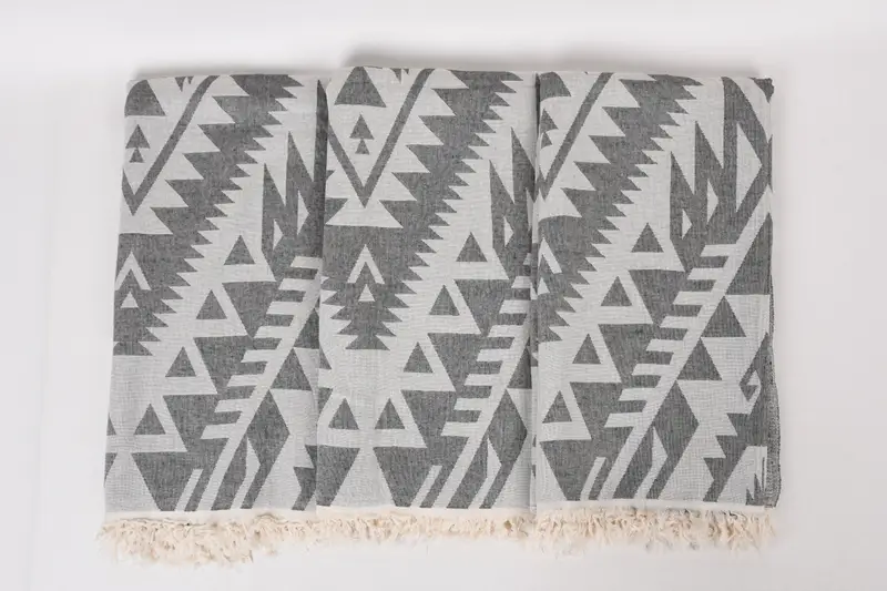 Travel towel, 76x40 Cotton Geometric Towel, Kids Beach Towel, Bachelorette Towel, Turkish Towel USA, Personalize Gift, Yoga Towel, Wedding Gift - 8