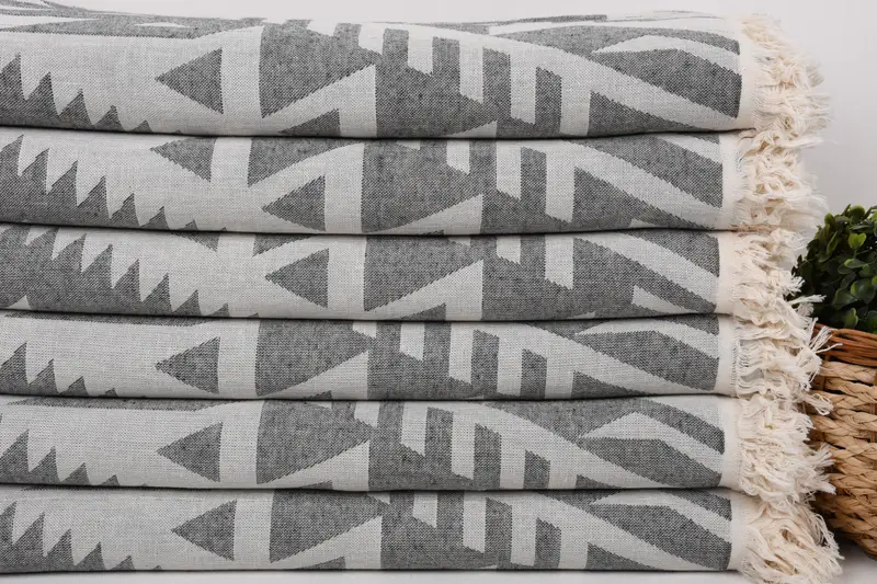 Travel towel, 76x40 Cotton Geometric Towel, Kids Beach Towel, Bachelorette Towel, Turkish Towel USA, Personalize Gift, Yoga Towel, Wedding Gift - 3
