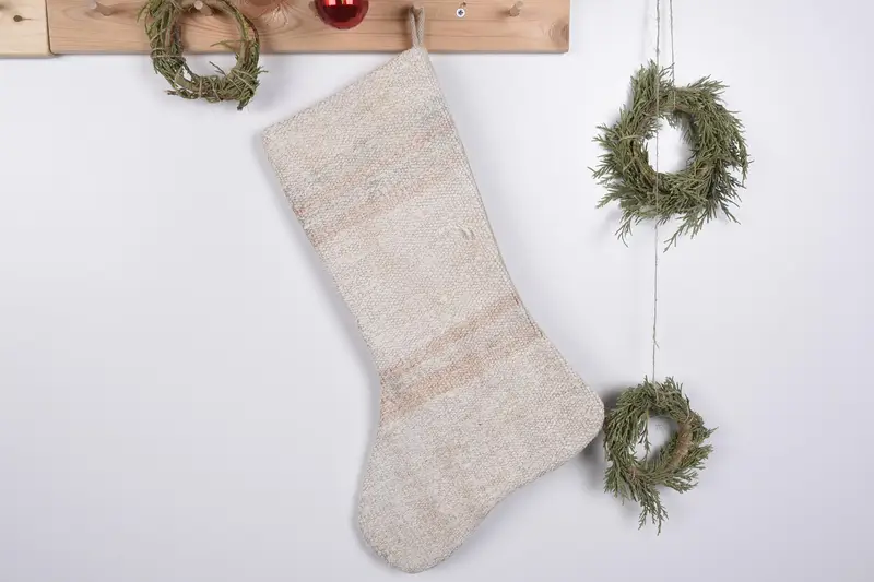 お祝いキリムクリスマスストッキング、装飾模様のホリデーストッキング