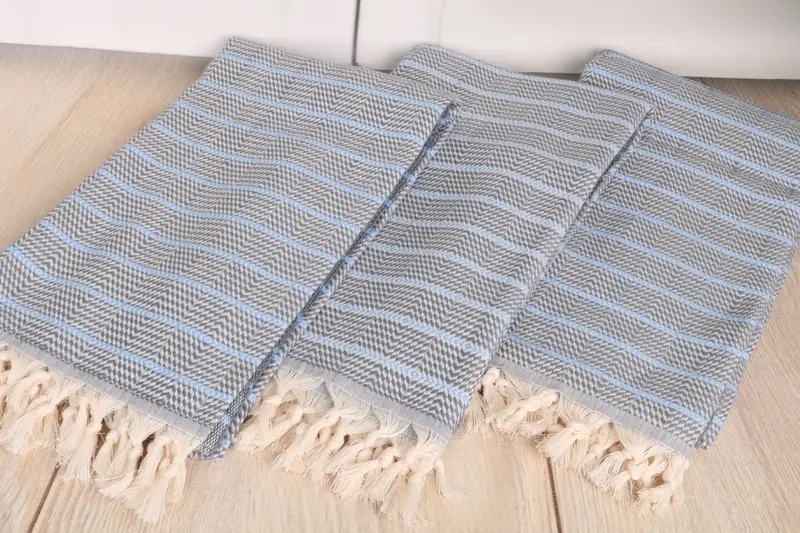 70x40 Cotton Striped Towel, Valentines Gift, First Wedding Anniversary Gift, Wedding Favors, Lightweight Turkish towel, Summer Towel, Gift For Her - 6