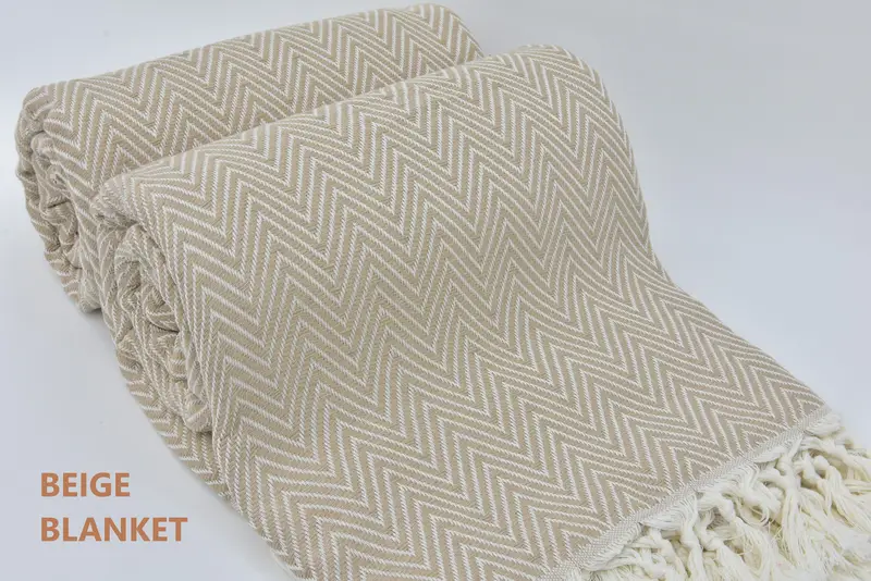 Turkish Towel Beach Blanket, Turkish Blanket Queen, Gift For Mom, Boho Throw Blankets, Housewarming Gift, Beach Wedding Favor, Turkish Blanket - 8