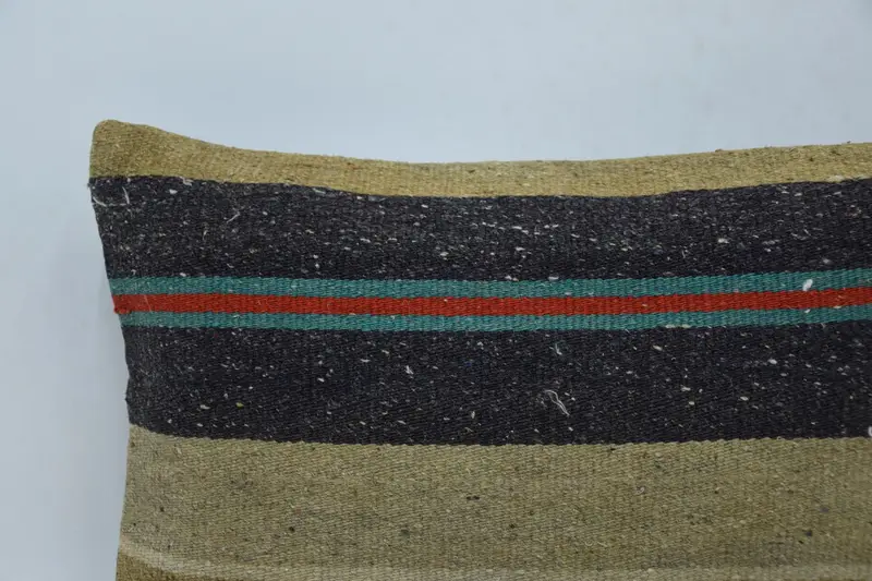 Cushion Case, Boho Pillow Sham Cover, Patio Pillow Sham, Gift Pillow, 12x20 Beige Cushion Case, Pillow for Sofa, Hippie Throw Pillow Case - 2