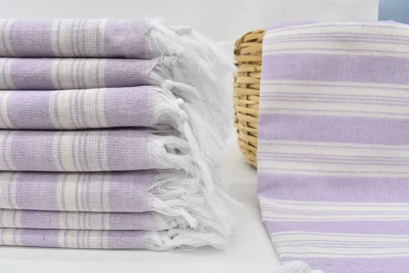 Bathroom Towel, 70x40 Cotton Striped Towel, Bridesmaid Gifts, Personalized Wedding Gift, Home Decor Gifts, Bulk Order Towel, Wedding Hand Made Gift
