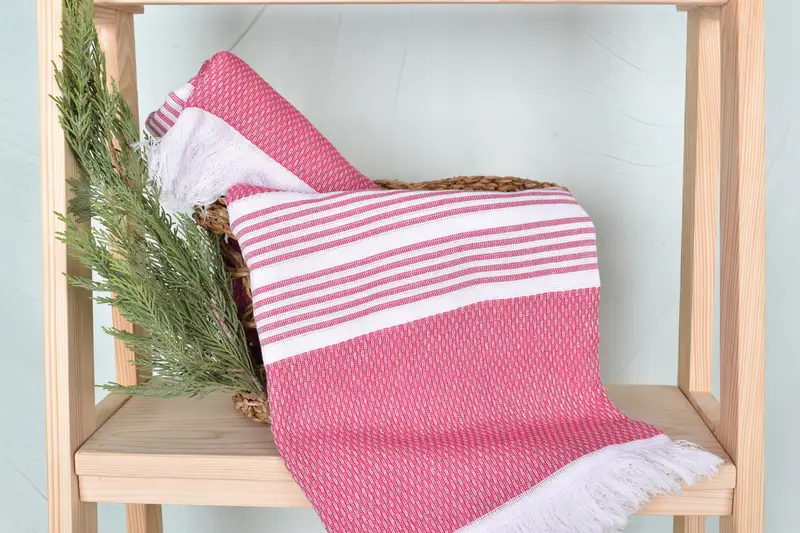 Bulk Order Tuch, Valentinstag Geschenk, Brautjungferngeschenk, Fitnesshandtuch, 70 x 40 Baumwollstreifenhandtuch, Bio -Handtuch, Baumwolltuch, Mädchenwochenende Gefälligkeiten - 4