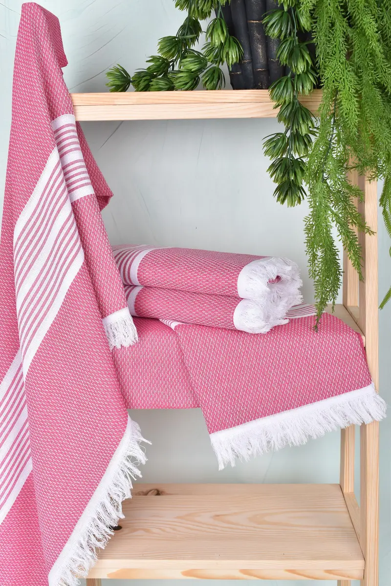 Bulk Order Tuch, Valentinstag Geschenk, Brautjungferngeschenk, Fitnesshandtuch, 70 x 40 Baumwollstreifenhandtuch, Bio -Handtuch, Baumwolltuch, Mädchenwochenende Gefälligkeiten - 6