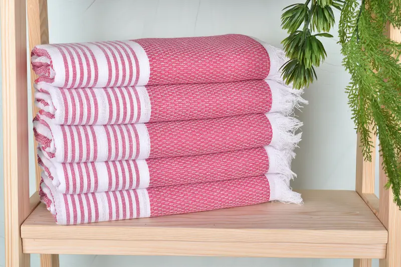 Bulk Order Tuch, Valentinstag Geschenk, Brautjungferngeschenk, Fitnesshandtuch, 70 x 40 Baumwollstreifenhandtuch, Bio -Handtuch, Baumwolltuch, Mädchenwochenende Gefälligkeiten - 2