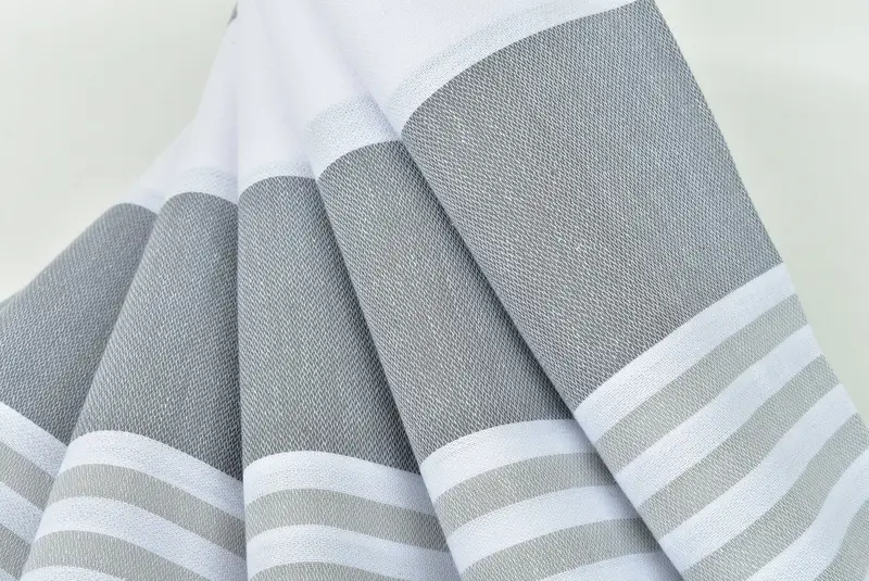 70x40 Cotton Striped Towel, Personalized Wedding Gift For Couple, Handmade Gift, Lightweight towel, Embroidered Turkish Towel, Custom Wedding Gift - 5