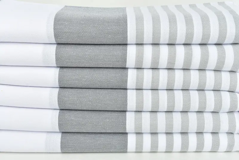 70x40 Cotton Striped Towel, Personalized Wedding Gift For Couple, Handmade Gift, Lightweight towel, Embroidered Turkish Towel, Custom Wedding Gift - 2