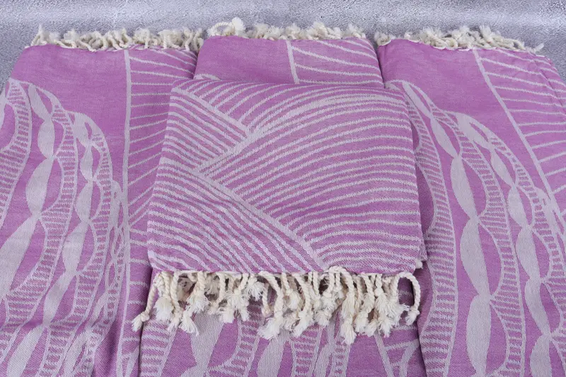 Turkish Beach Towel Monogram, Home Gift, Wedding Gift, Summer Gift, 68x40 Cotton Striped Design Towel, Custom Beach Towel, Embroidery Towel - 5