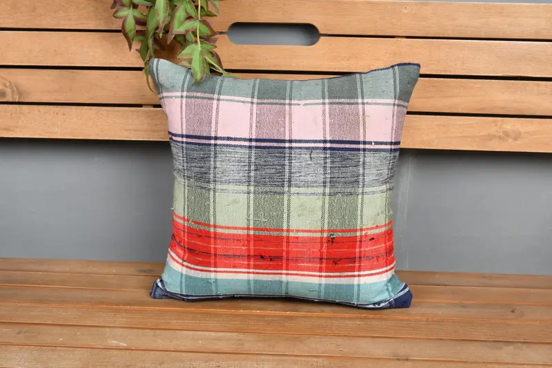Turkish Pillow, Cushion Cover, Retro Throw Pillow Sham, Outdoor Pillow Case, Gift Pillow, Boho Pillow, 16x16 Green Pillow Cover - 6