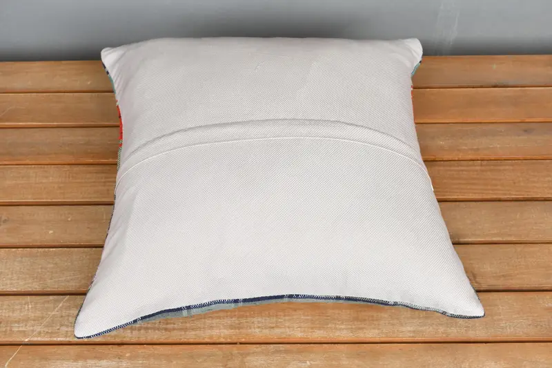 Turkish Pillow, Cushion Cover, Retro Throw Pillow Sham, Outdoor Pillow Case, Gift Pillow, Boho Pillow, 16x16 Green Pillow Cover - 5