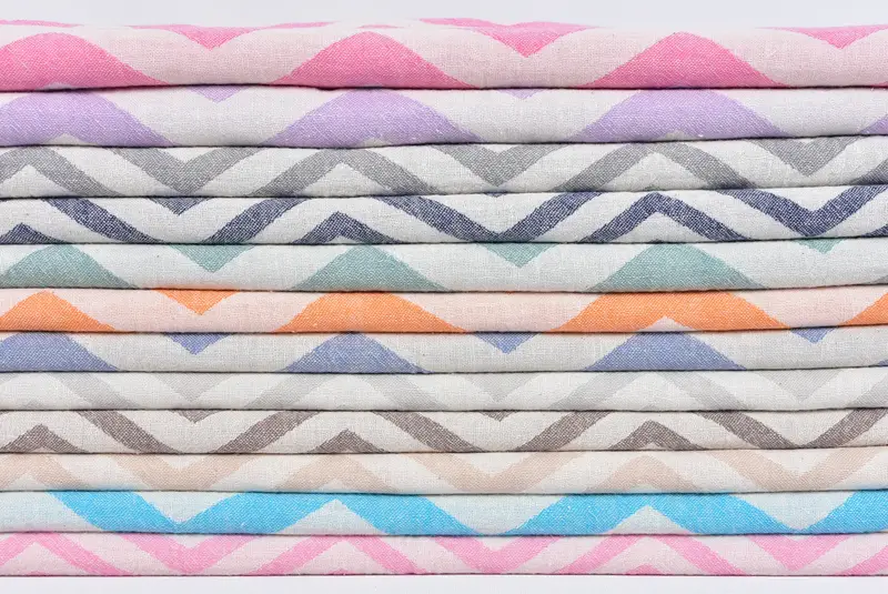 Monogram çay havlu, tatil havlu, nedime hediyeleri, 40x24 pamuklu zikzak tasarım havlu, monogram Türk banyo havlusu, düğün hediyesi, kişiselleştirilmiş hediye - 2
