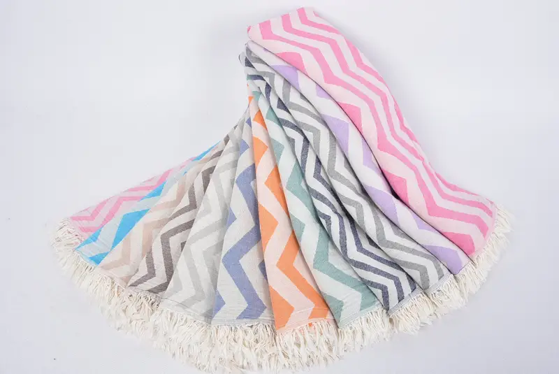 Monogram çay havlu, tatil havlu, nedime hediyeleri, 40x24 pamuklu zikzak tasarım havlu, monogram Türk banyo havlusu, düğün hediyesi, kişiselleştirilmiş hediye - 4