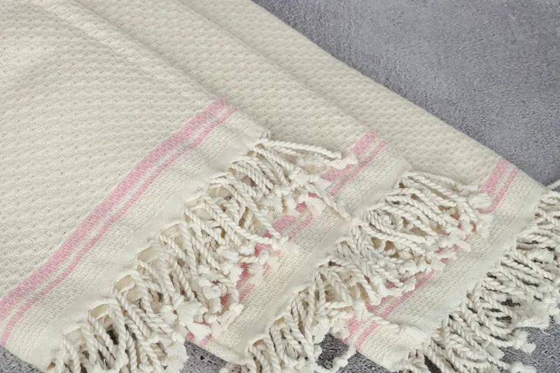 Personalized Gift, Embroidery Towels, Embroidery Towel, Bachelor Gifts, Organic Turkish towel, Peshtemal Towel, 68x36 Cotton Striped Towel - 5