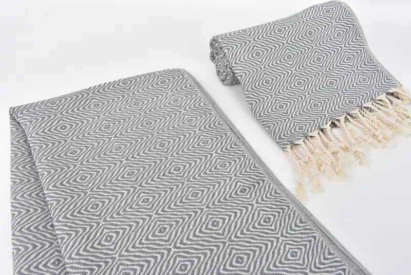 Personalisiertes Geschirrtuch, Valentinstagsgeschenk für sie, Brautjungferngeschenke, Monogramm -Geschirrtuch, Custom Handtuch, 36x18 Baumwoll -Zickzack -Diamanttuch - 7