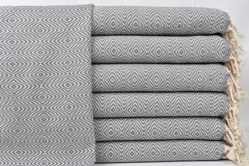Personalisiertes Geschirrtuch, Valentinstagsgeschenk für sie, Brautjungferngeschenke, Monogramm -Geschirrtuch, Custom Handtuch, 36x18 Baumwoll -Zickzack -Diamanttuch - 1