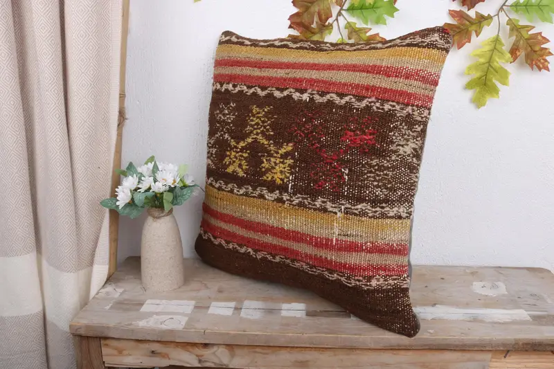 Lounge Throw Pillow, Interior Designer Pillow, Home Decor Pillow, 18x18 Yellow Pillow, Turkish Pillow, Cozy Throw Cushion Cover, Pillow - 4