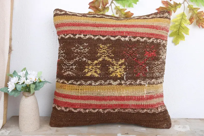 Lounge Throw Pillow, Interior Designer Pillow, Home Decor Pillow, 18x18 Yellow Pillow, Turkish Pillow, Cozy Throw Cushion Cover, Pillow - 2