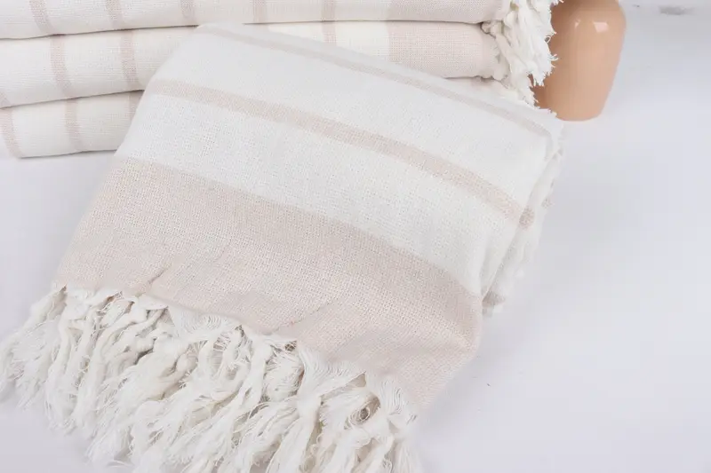 House Warming Gift, 68x39 Cotton Striped Towel, Turkish Towel USA, Wedding Gifts Towel, Best Beach Towel, Gym Towel, Bridemaids Beach Towel - 4