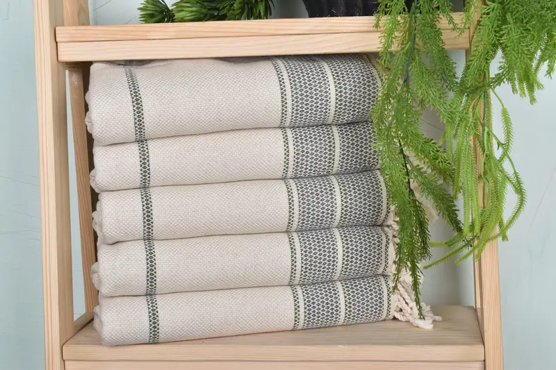 Sand-resistant towel, Quick-dry travel peshtemal towel, Beach Size Towel, 70x36 Linen Striped Towel, Bachelor Gifts, Beach towel, Wedding Gift Ideas - 1