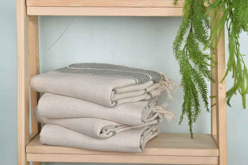 Sand-resistant towel, Quick-dry travel peshtemal towel, Beach Size Towel, 70x36 Linen Striped Towel, Bachelor Gifts, Beach towel, Wedding Gift Ideas - 7