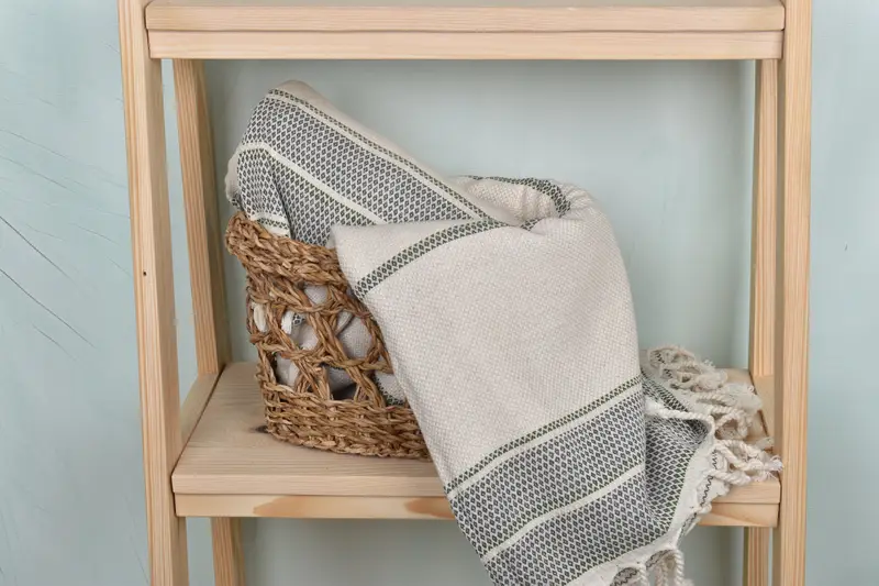 Sand-resistant towel, Quick-dry travel peshtemal towel, Beach Size Towel, 70x36 Linen Striped Towel, Bachelor Gifts, Beach towel, Wedding Gift Ideas - 4