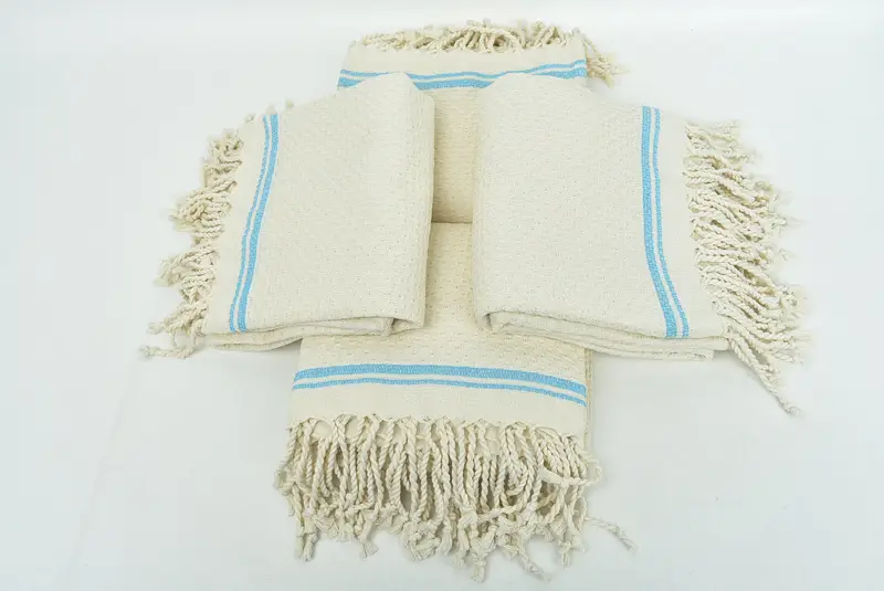 Sand-resistant towel, Sand-resistant Turkish towel for travel, 68x36 Cotton Striped Towel, Organic Turkish towel, Bridal Gifts, Bridal Shower Favors - 6