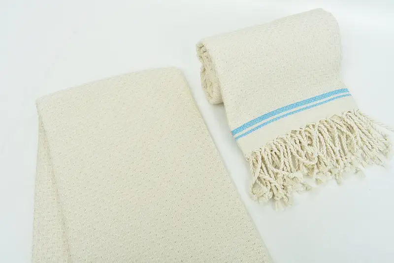 Sand-resistant towel, Sand-resistant Turkish towel for travel, 68x36 Cotton Striped Towel, Organic Turkish towel, Bridal Gifts, Bridal Shower Favors - 7