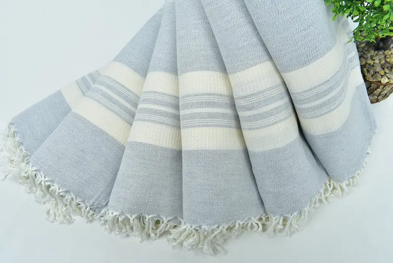 Bridesmaid Proposal Gift, Best Beach Towel, Quick-dry towel, Personalized Gifts, Holiday Towel, Customized Turkish Towel, 60x38 Cotton Striped Towel - 4