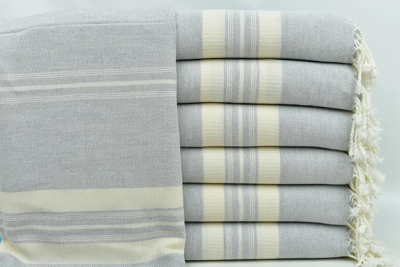 Bridesmaid Proposal Gift, Best Beach Towel, Quick-dry towel, Personalized Gifts, Holiday Towel, Customized Turkish Towel, 60x38 Cotton Striped Towel - 1