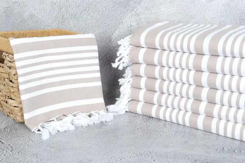 Summer Towel, Turkish Towel Beach, 80x40 Cotton Striped Towel, Personalized Bridesmaid Gift, Bridesmaid Gifts Personalized, Lightweight towel - 3